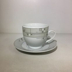 Set 6 tazas cafe con plato 90 ml