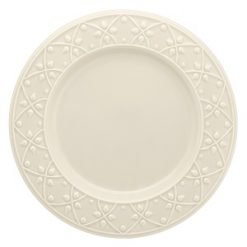 Plato llano 26 cms Ceramicas Oxford- Linea Marfil