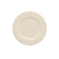 Plato postre 20 cms con relieve Marfil Dec 7301