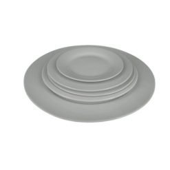 Plato llano blanco 23 cms.  HR002-9
