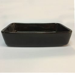 Bandeja rectangular caoba 16.5x23 cms