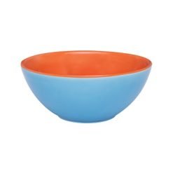 Azul/Naranja Bowl Desayuno 600 ml.  Dec.0264