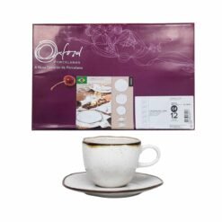 Set Maresia 6 tazas de te con plato