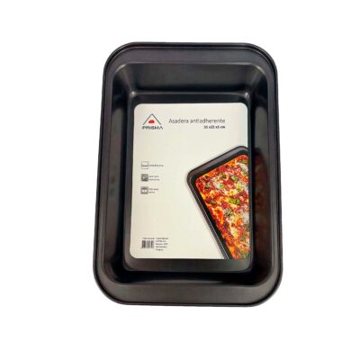 Asadera rectangular PRISMA 31x22x5 cm