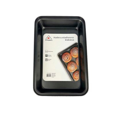 Asadera rectangular PRISMA 30x20x4.5 cm
