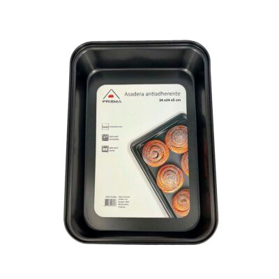 Asadera rectangular PRISMA 34x24x5 cm