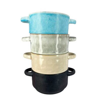 Ensaladera-Bowl 14x8 cms con asas colores surtidos