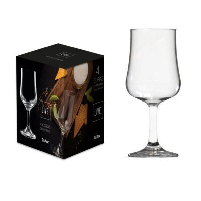 Live Set 4 copa cerveza Bolonia 385ml