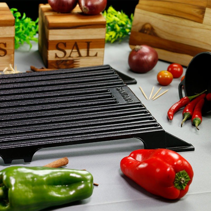 Parrilla con 2 agarraderas 46x30 cm (71x31) SANTAN - Imagen 2