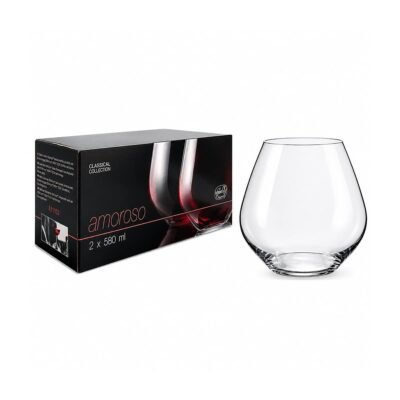 Set copas sin pie Amoroso 580 ml x2 BOHEMIA