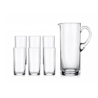 7 piezas Barline (Jarra + 6 vasos) BOHEMIA