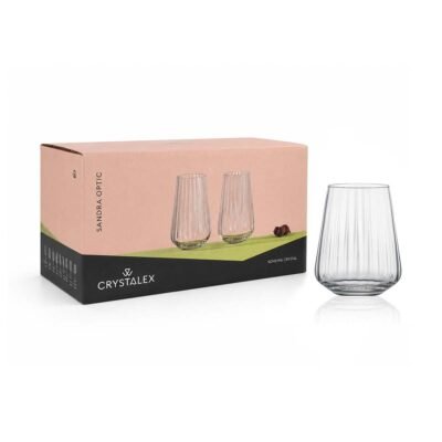 Set vasos Optic 380 ml x6 BOHEMIA