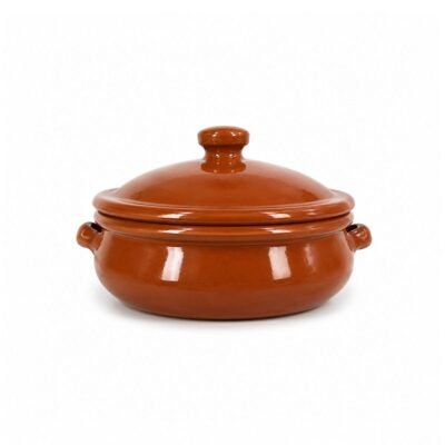 *Cazuela Bombada 25 cms c/tapa y asas 130503