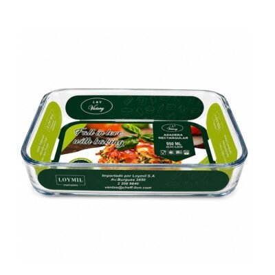Asadera rectangular 20.5x13.5 cms  950 ml