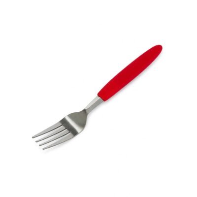 Tenedor KUTT mango plástico rojo