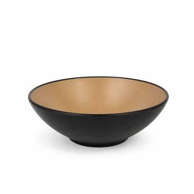 Bowl ensaladera melamina bicolor 18.5x6 cm