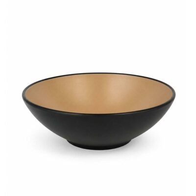 Bowl ensaladera melamina bicolor 21.5x7 cm