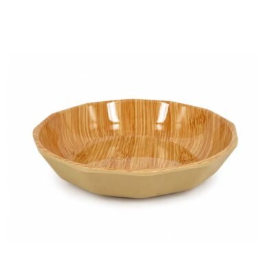 Bowl ensaladera melamina bambú 18.5x4 cm