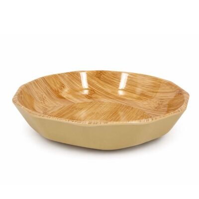 Bowl ensaladera melamina bambú 24.5x5.3 cm