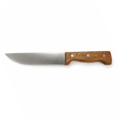 Cuchilla mango madera remachada KUTT 20 cm espesor
