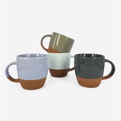 Jarro 450 ml base marrón colores surtidos