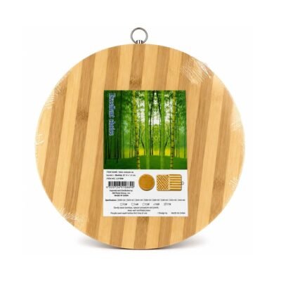 Tabla redonda de bamboo 34 x 1.4 cm.