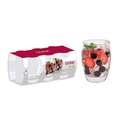 Set vasos Dubai rock 358 ml x6 CRISTAR