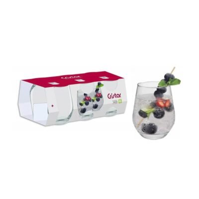 Set vasos Sicilia rock 370ml x6 CRISTAR