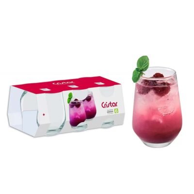 Set vasos Sicilia 470ml x6 CRISTAR