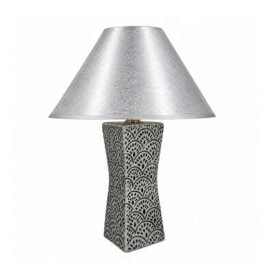 Lampara Cuadrada Gris/Negro YF1256 12 - 30 cms.