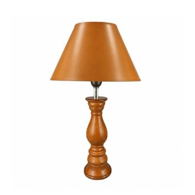 Lampara cerámica color Madera 49 cm