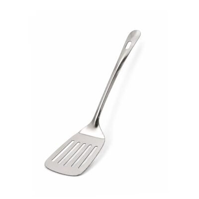 Espatula ranurada PRISMA de acero inox. 32.2 cm
