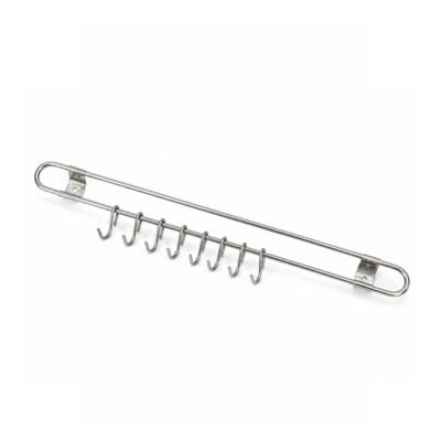 Ganchera PRISMA de acero inox. 40 cm