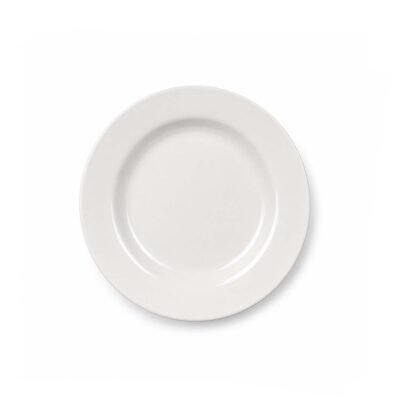 Plato postre ceramica blanca 14 cm