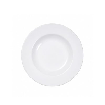 Plato hondo cerámica blanca 23 cm