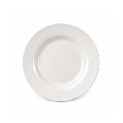 Plato llano blanco 27 cms