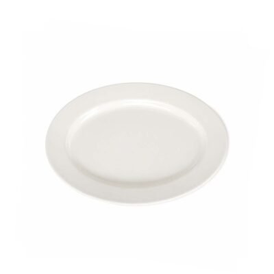 Fuente Oval blanca 23.5 cms