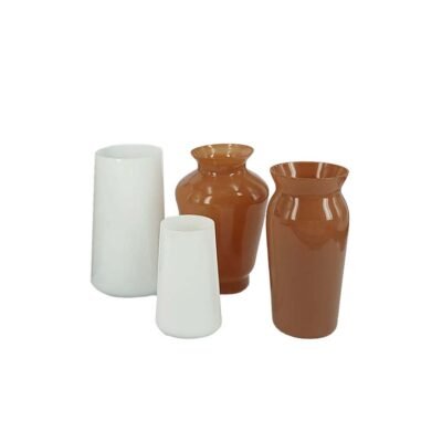 Set 4 floreros chicos beige BOHEMIA