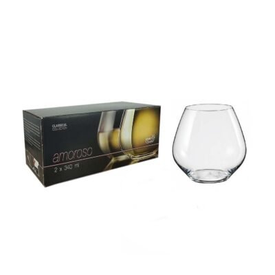 Set copas sin pie Amoroso 340 ml x2 BOHEMIA