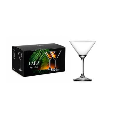 Set copas Lara Martini 210 ml x6 BOHEMIA