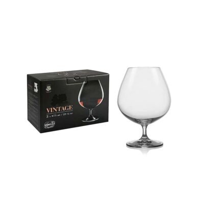 Set copas Vintage cognac 875 ml x 2 BOHEMIA