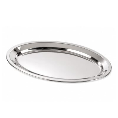 Fuente oval acero inox 30x20 cm PRISMA