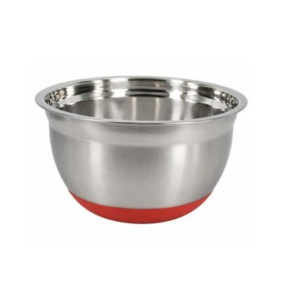Bowl acero inox base silicona 25 cm PRISMA