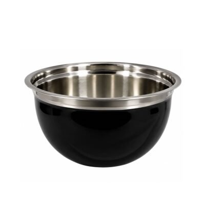 Bowl aleman acero inox 25 cm negro PRISMA