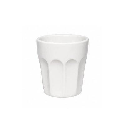 Vaso ceramica 90 ml blanco OXFORD