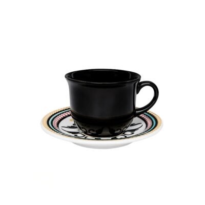 Taza te con plato Luiza floreal 200ml  OXFORD
