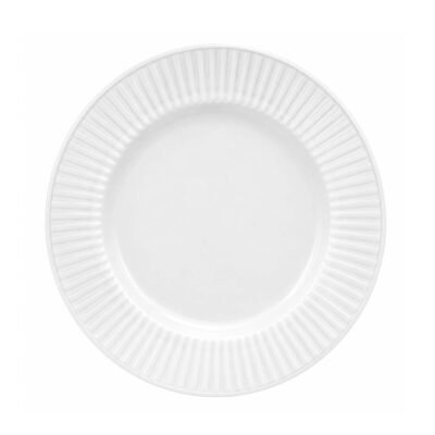 Plato postre Blanco canele 18 cm BIONA