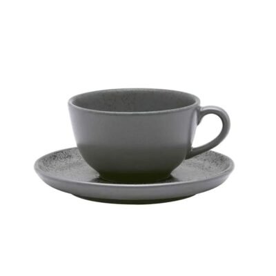 Taza de te con plato Gray 200 ml OXFORD