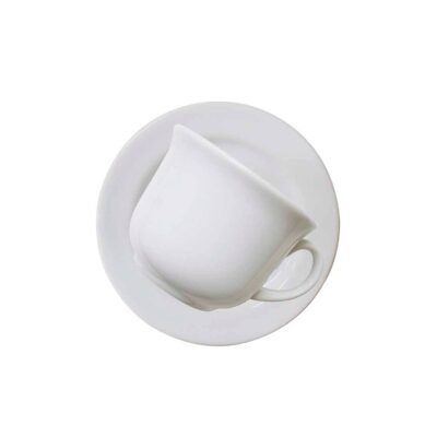 Taza de te con plato New branco 200 ml BIONA