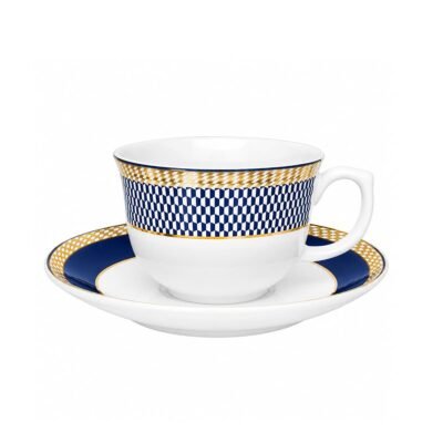 Taza Te con plato Op art